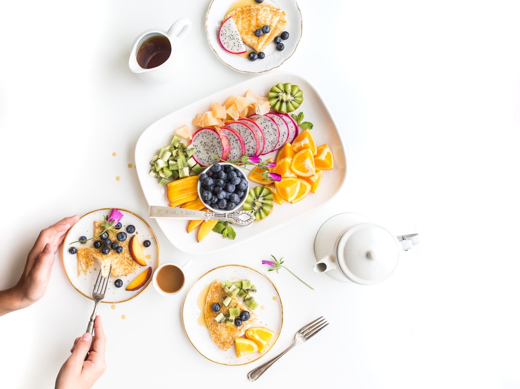 Healthy balanced meal preparation